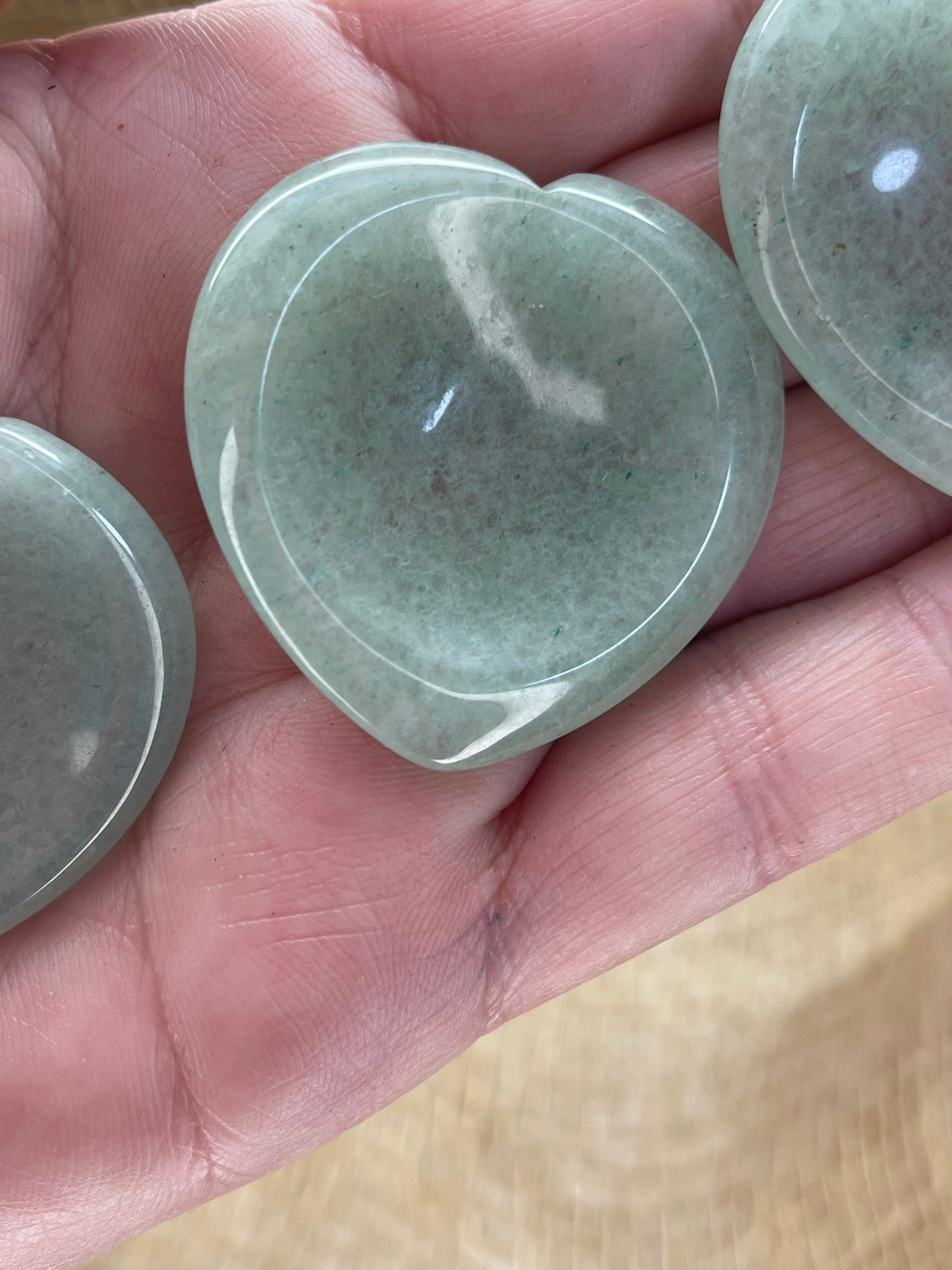 Green Aventurine Worry Heart Stone