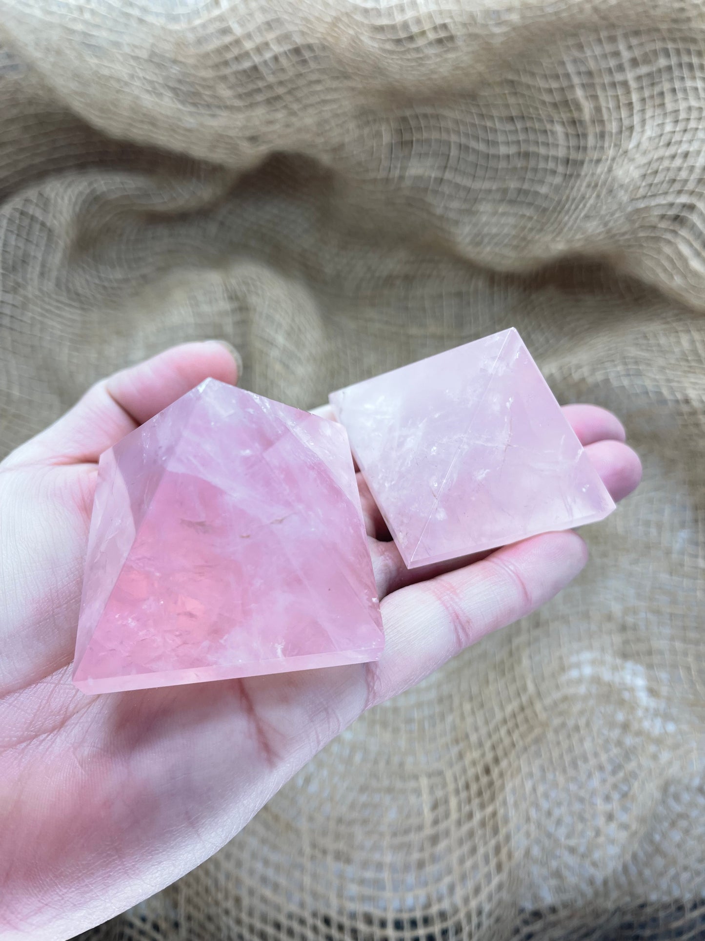 Rose Quartz Large Pyramid