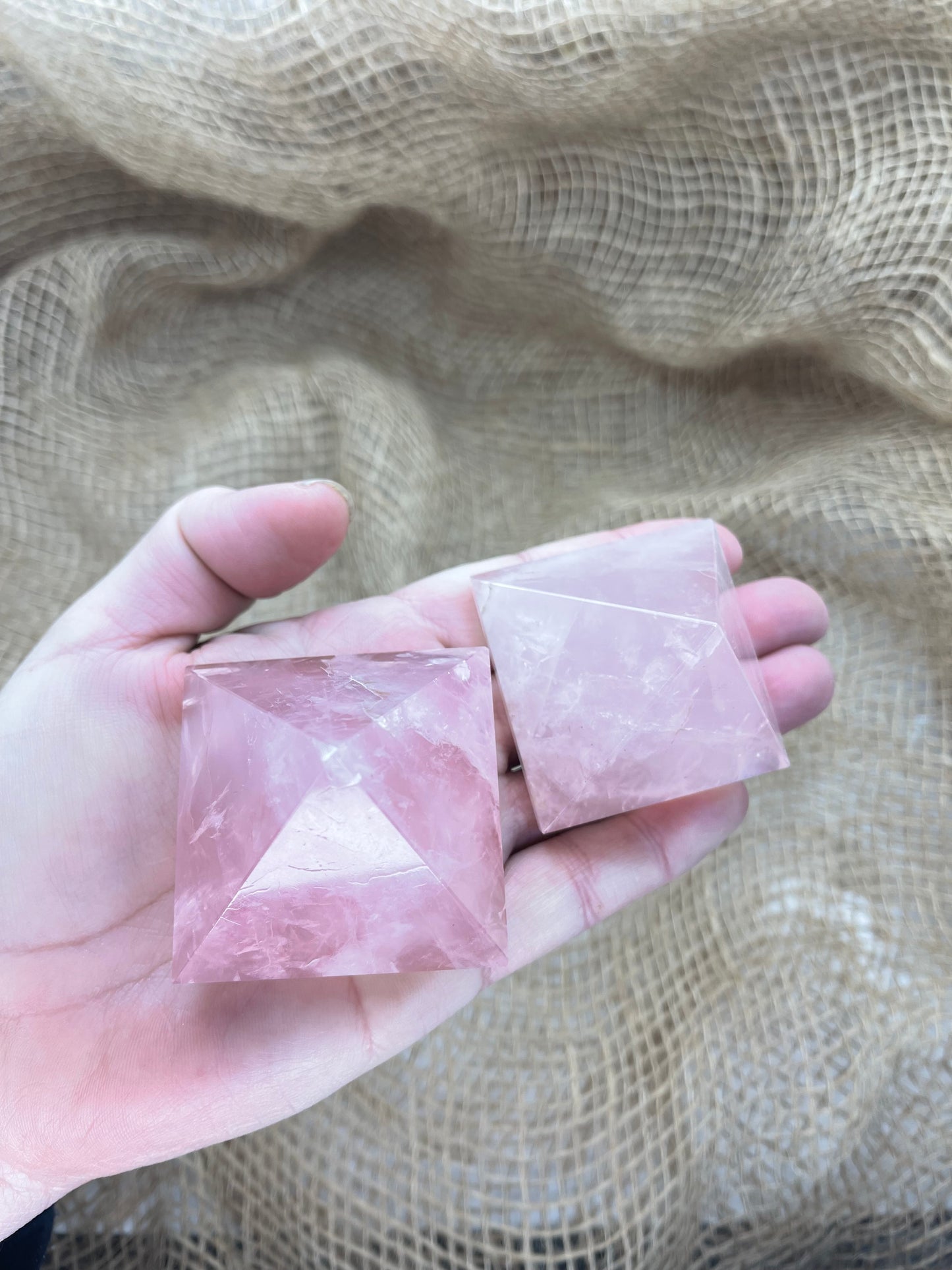 Rose Quartz Large Pyramid