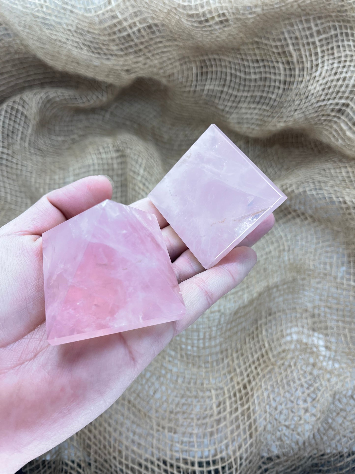 Rose Quartz Large Pyramid