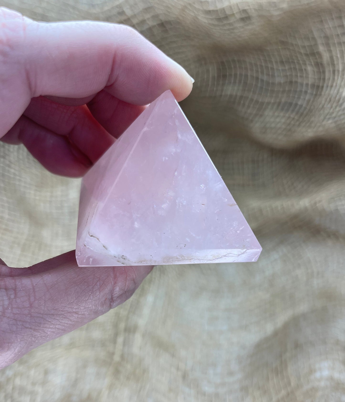 Rose Quartz Large Pyramid