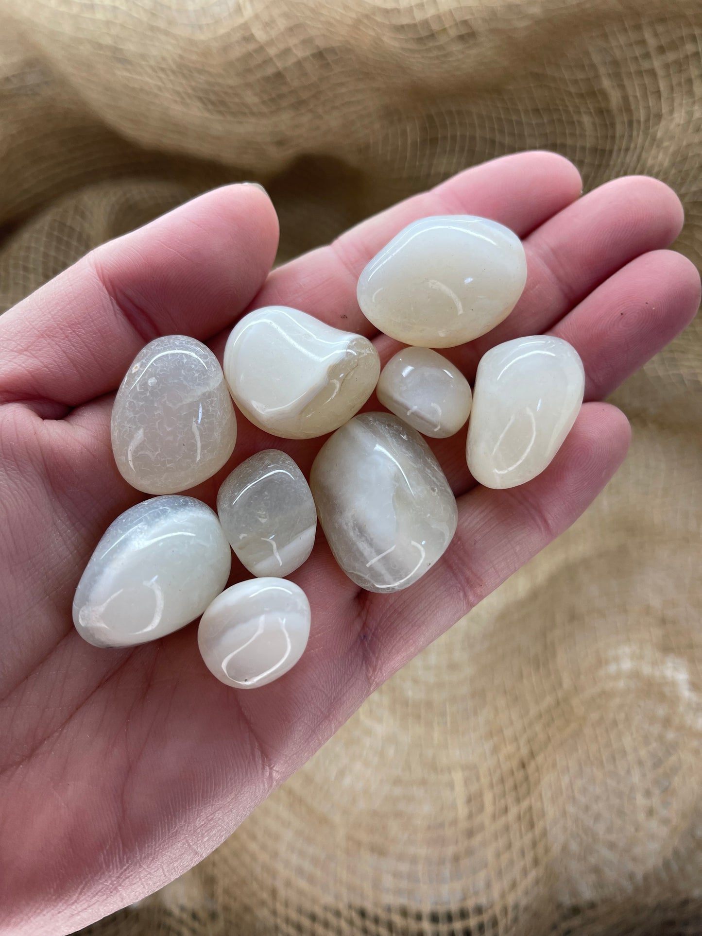 White Banded Onyx Tumble