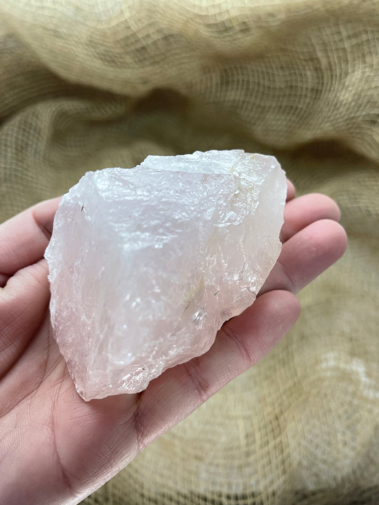 Rose Quartz Semi Polished Rough