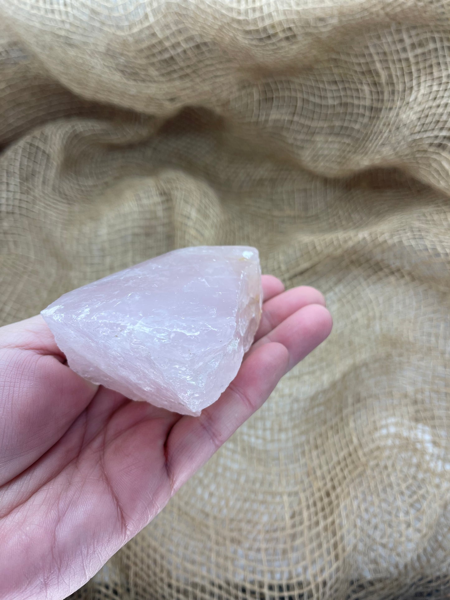 Rose Quartz Semi Polished Rough