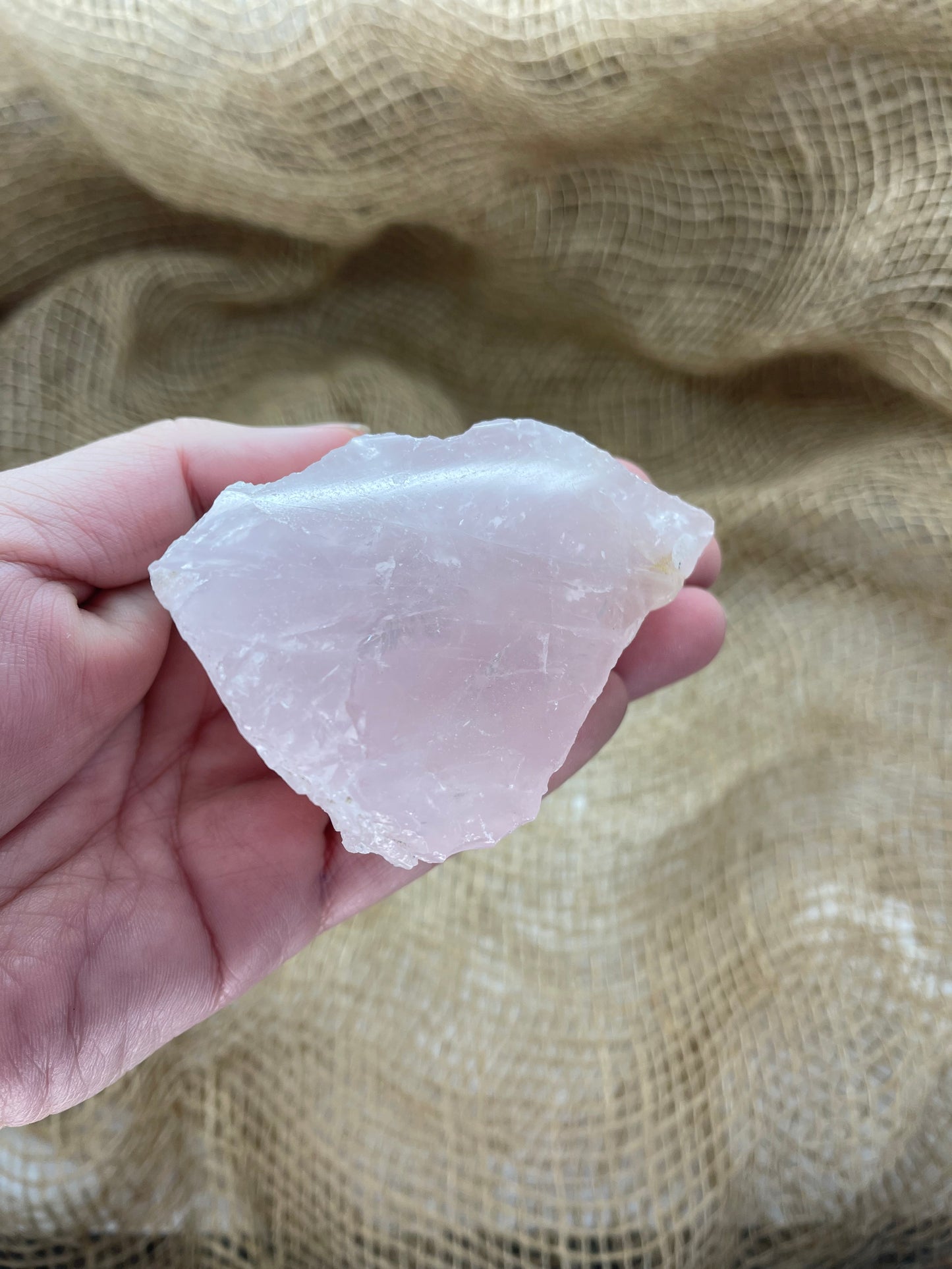 Rose Quartz Semi Polished Rough