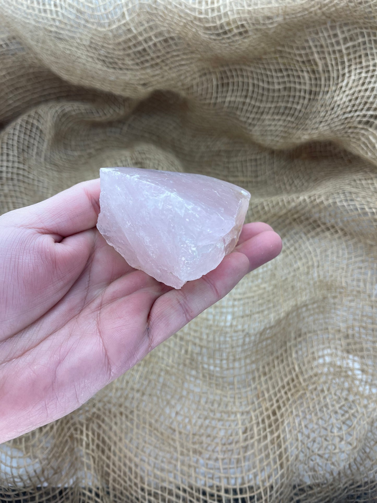 Rose Quartz Semi Polished Rough