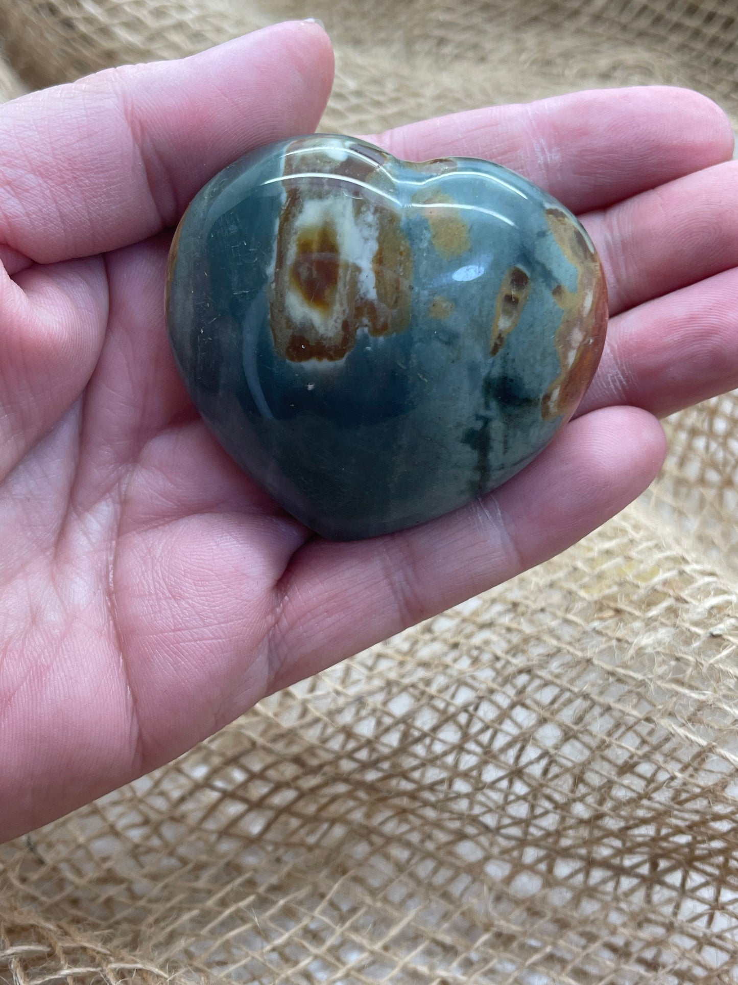 Polychrome Jasper Large Heart