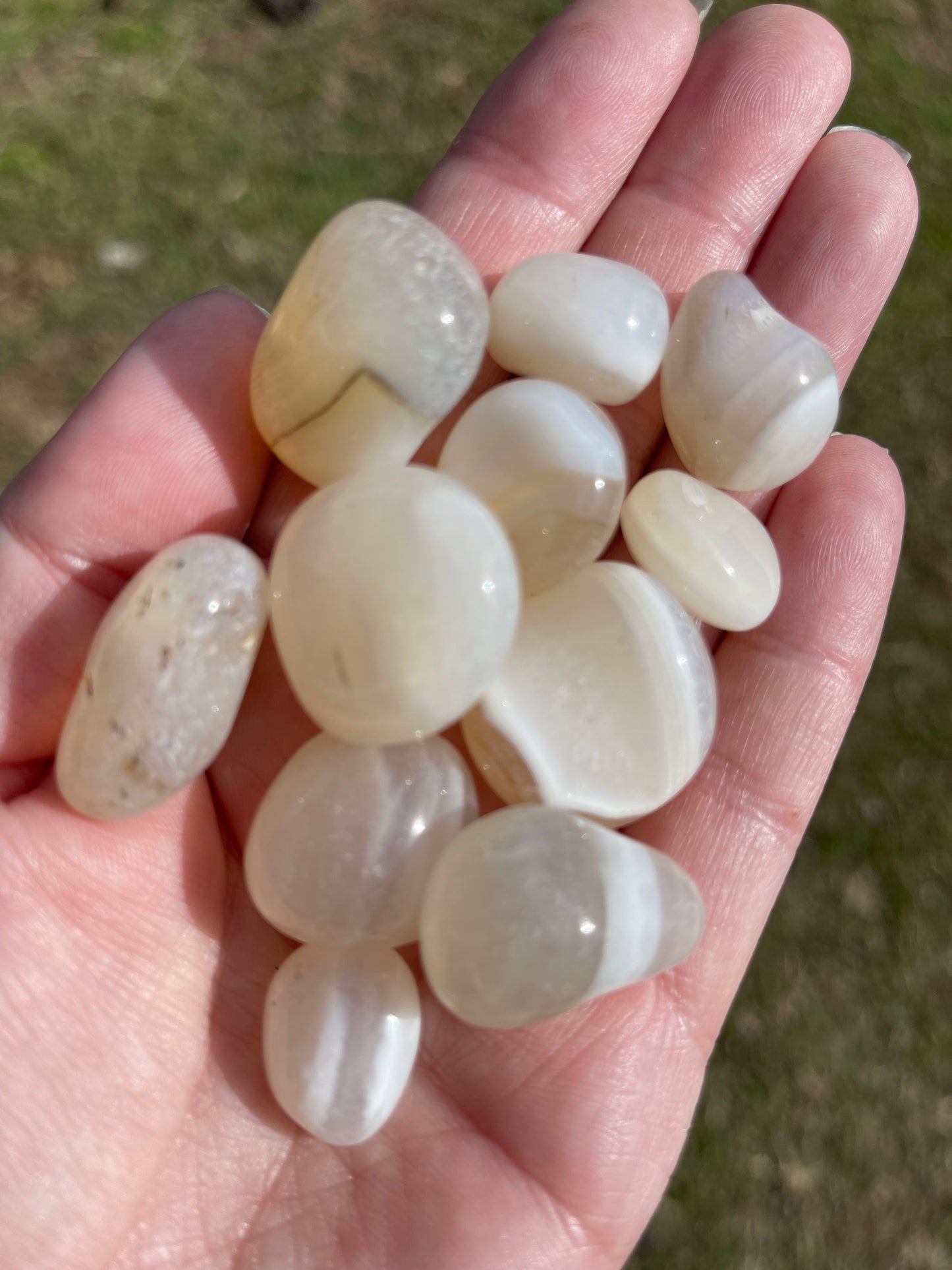 White Banded Onyx Tumble