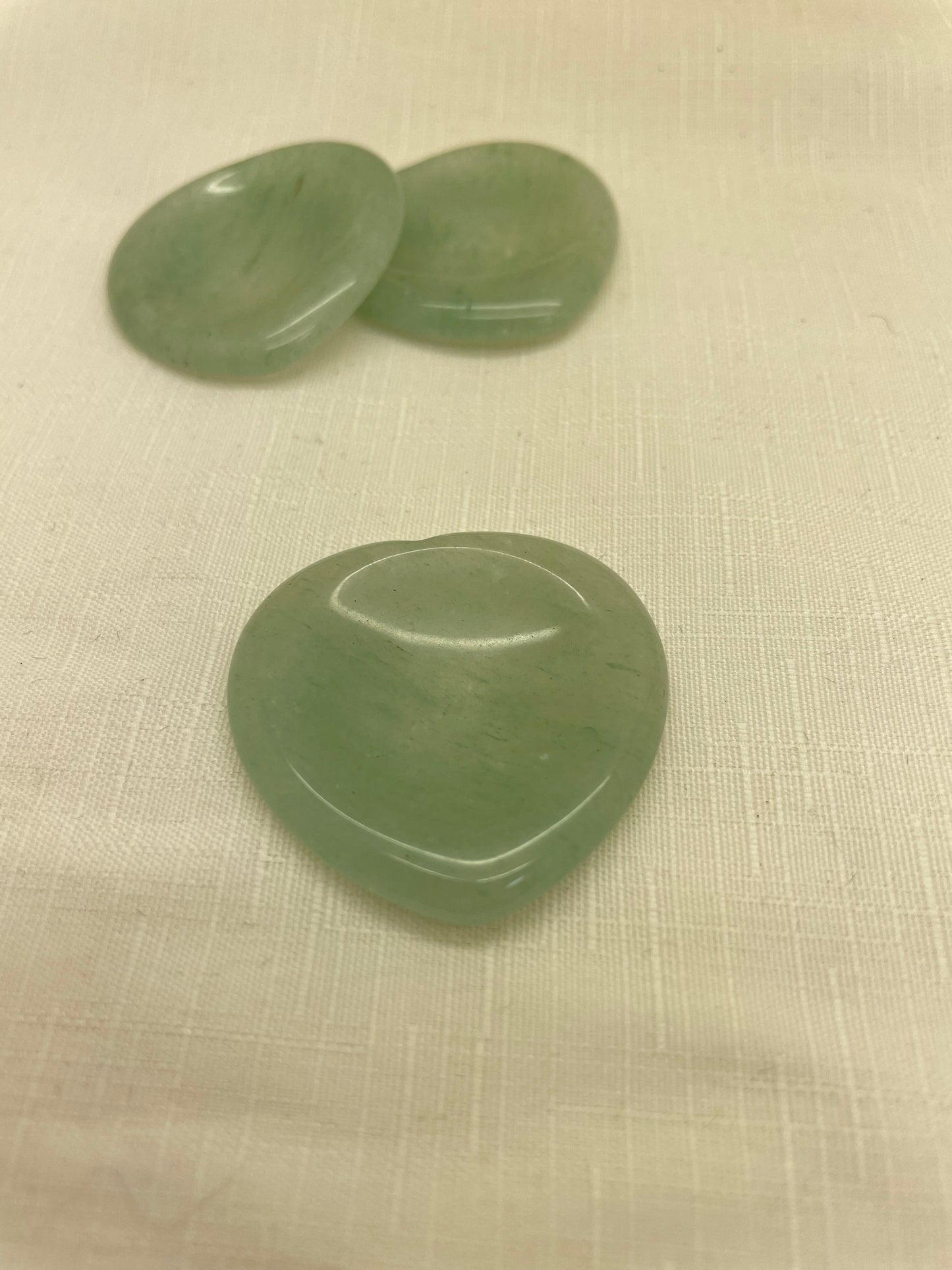 Green Aventurine Worry Heart Stone