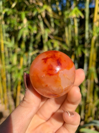The Guide Crystals sphere 11 Carnelian Medium/Large Sphere