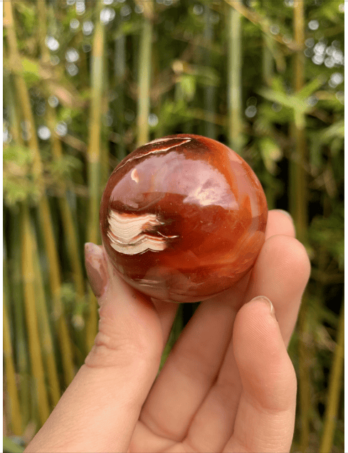 The Guide Crystals sphere 16 Carnelian Medium/Large Sphere
