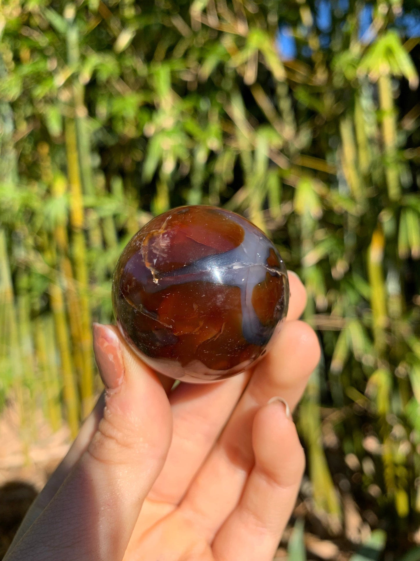 The Guide Crystals sphere 17 Carnelian Medium/Large Sphere