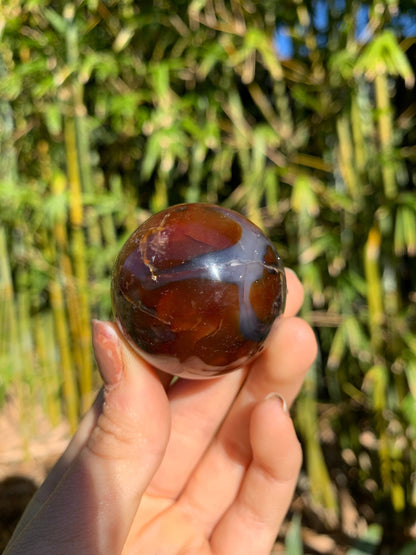 The Guide Crystals sphere 17 Carnelian Medium/Large Sphere