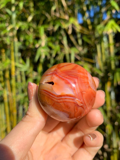 The Guide Crystals sphere 18 Carnelian Medium/Large Sphere