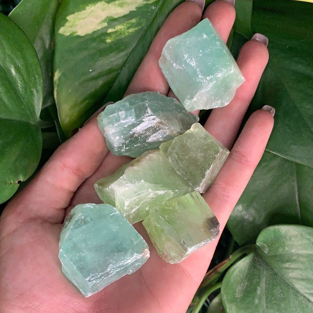 The Guide Crystals rough Green Calcite Rough Crystal