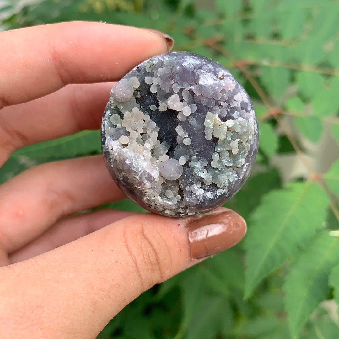 Grape Agate Small Semi Polished Sphere Indonesia