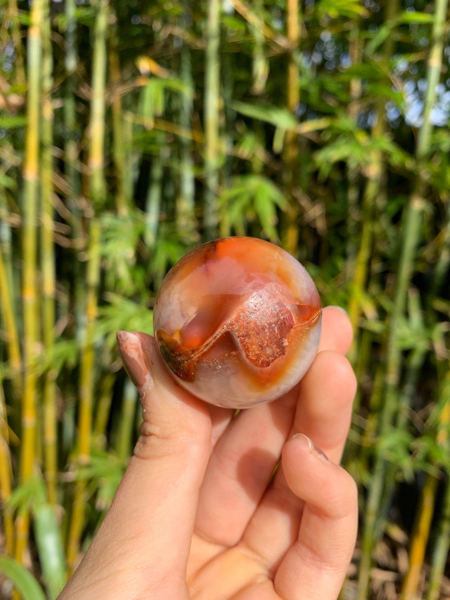 Carnelian Medium Sphere