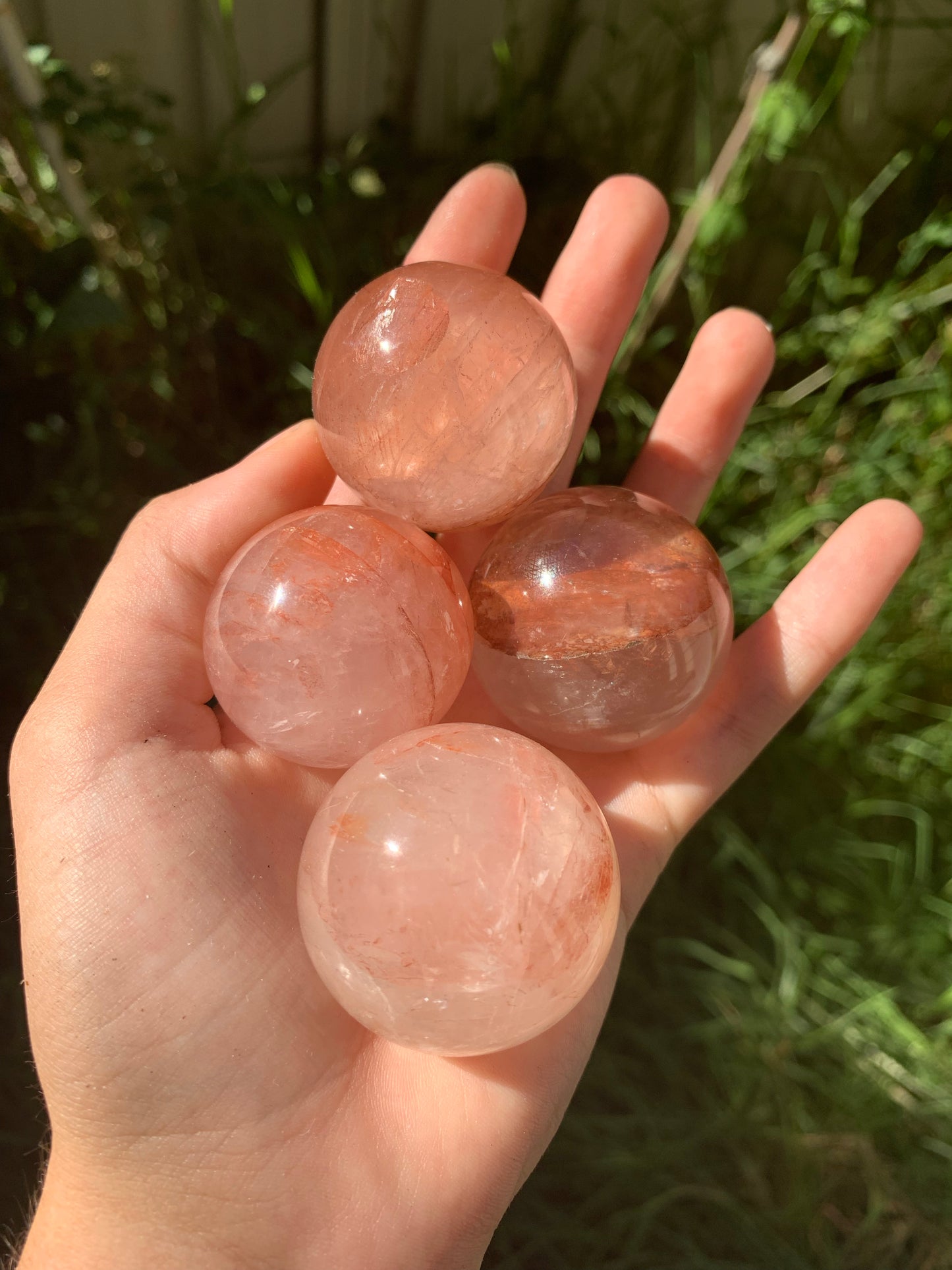 Fire Quartz Medium Sphere