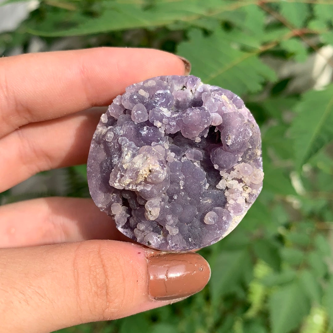 Grape Agate Small Semi Polished Sphere Indonesia