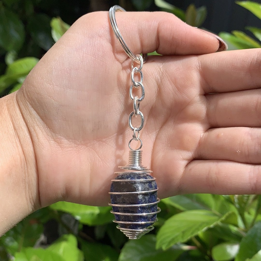 Sodalite Tumble Keychain