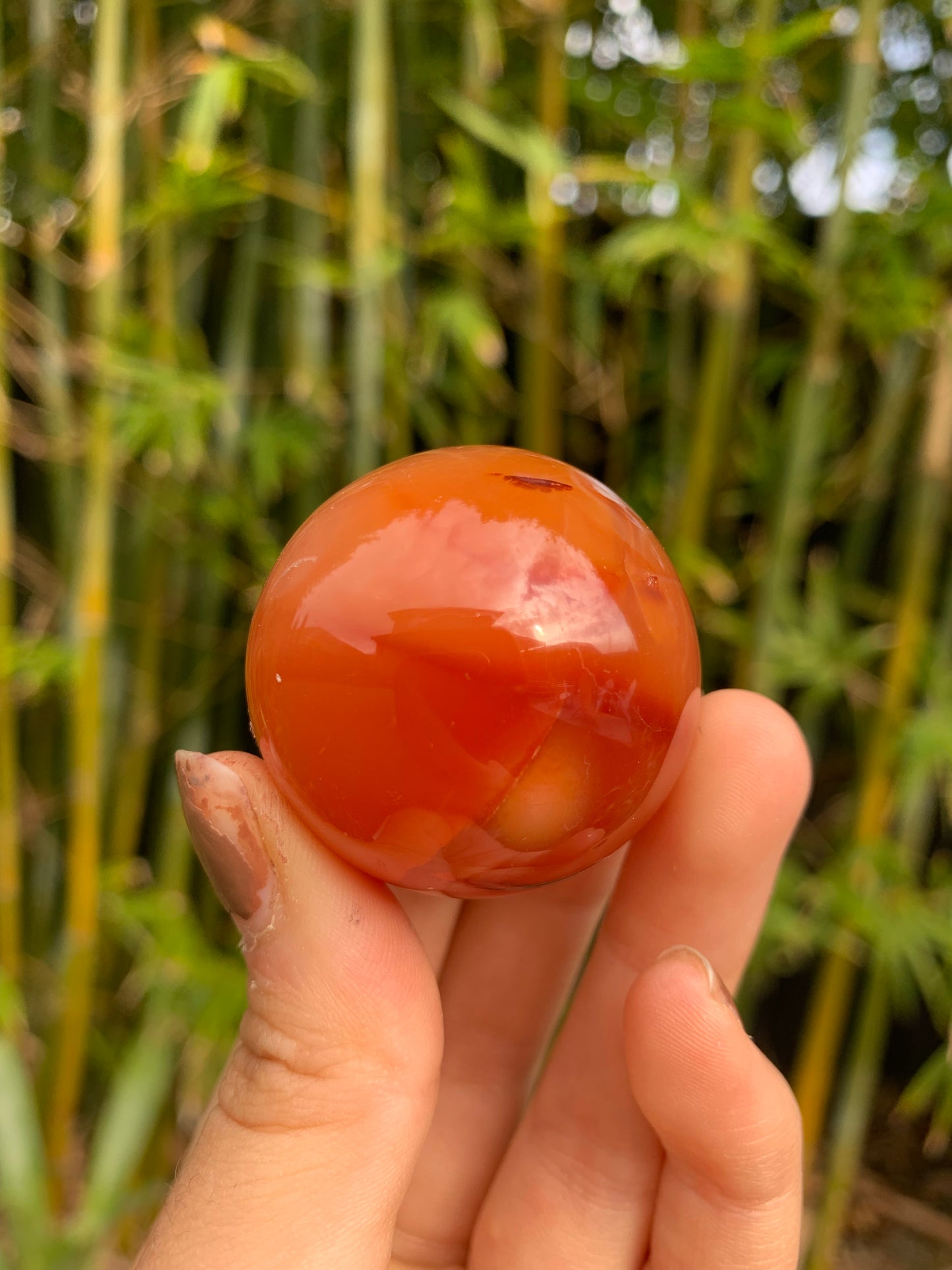 Carnelian Medium Sphere