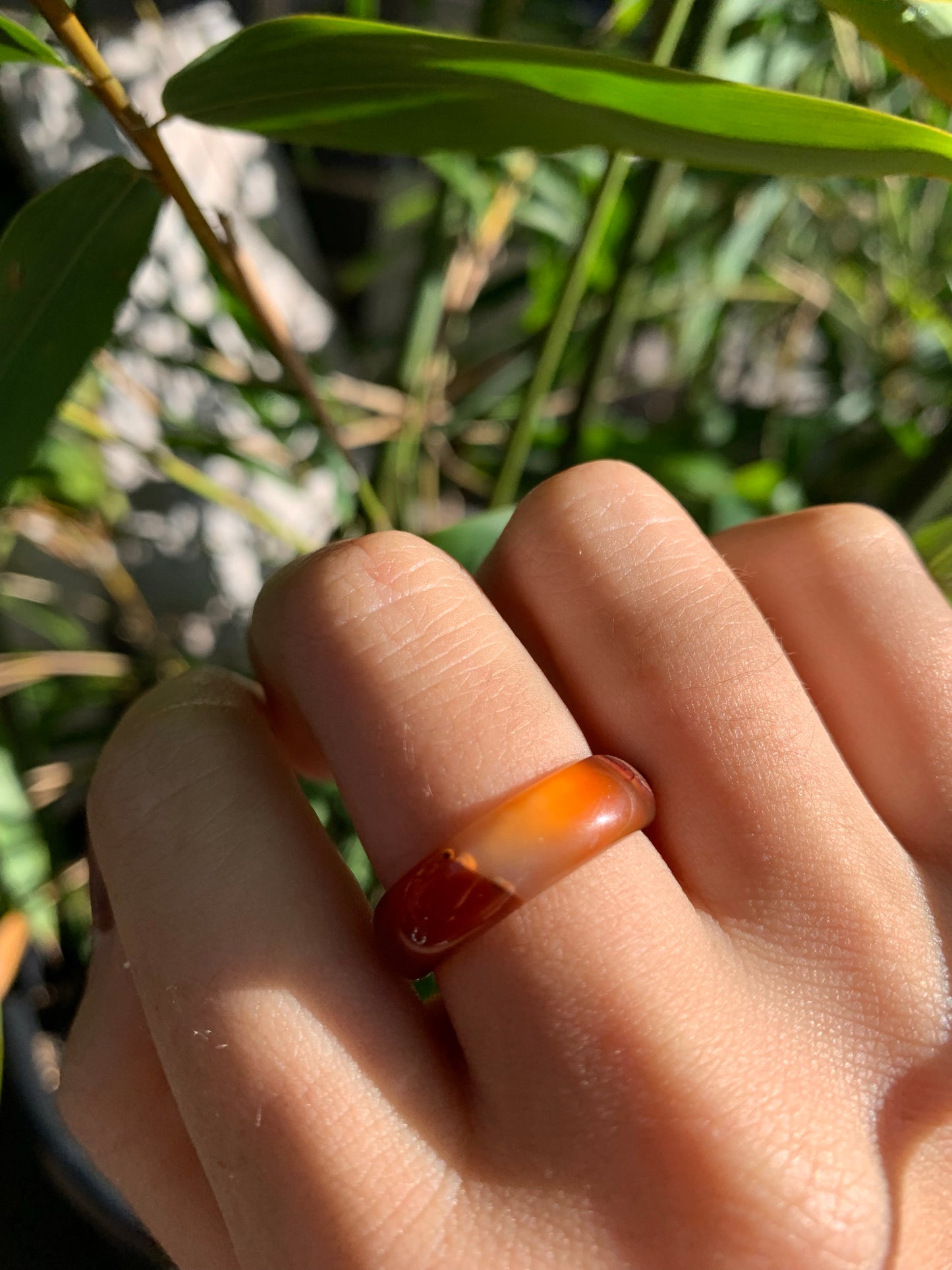 Agate Rings Red