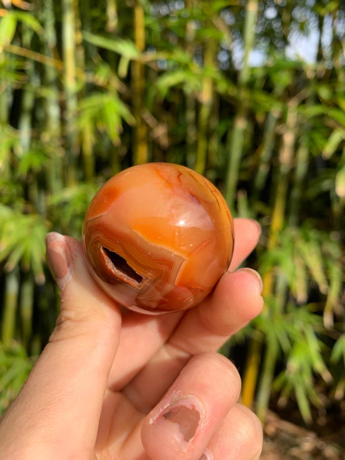 Carnelian Medium Sphere