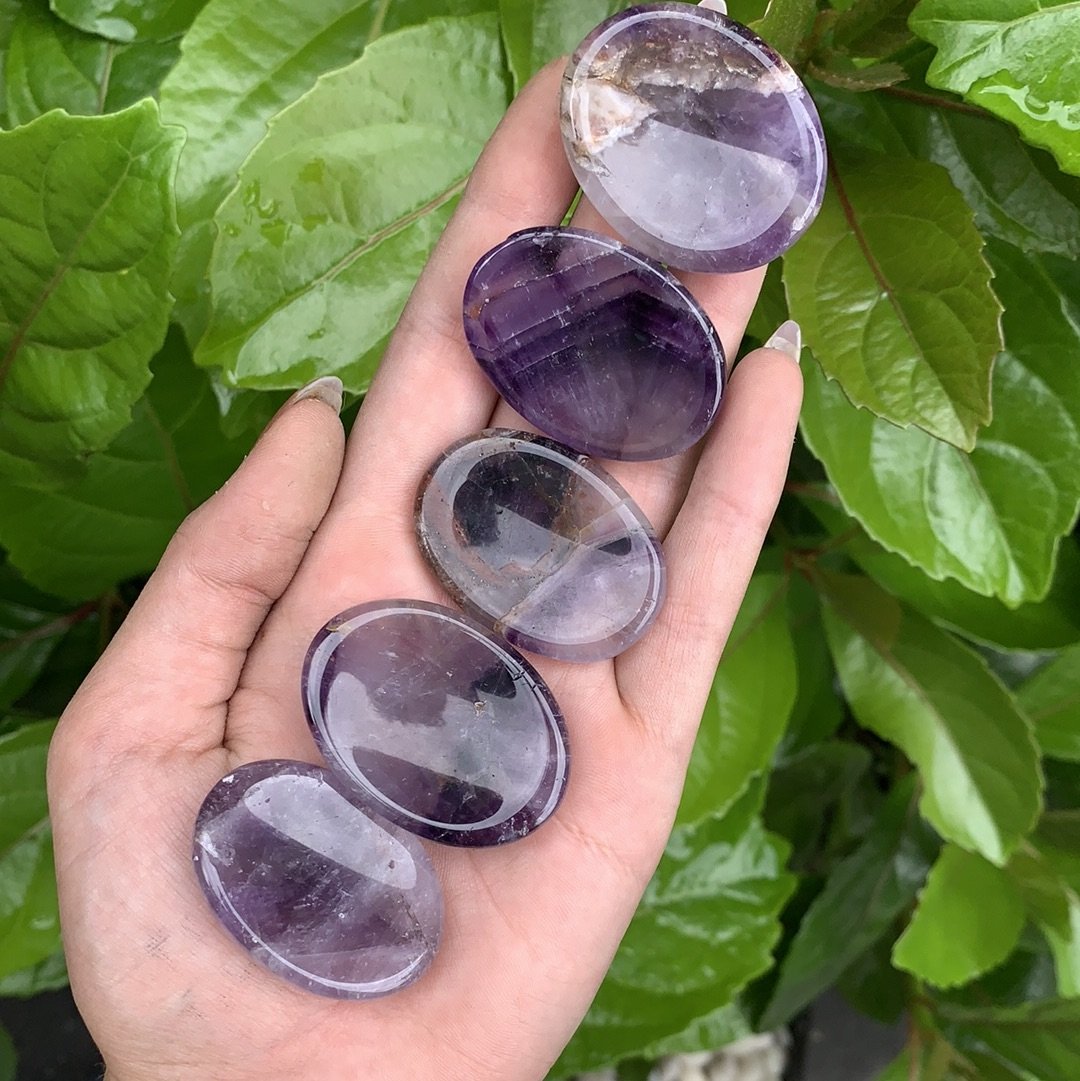 Amethyst Worry Stone