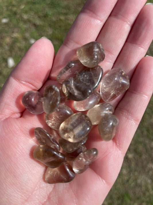 The Guide Crystals tumble Smokey Quartz Tumbled Stone Mini