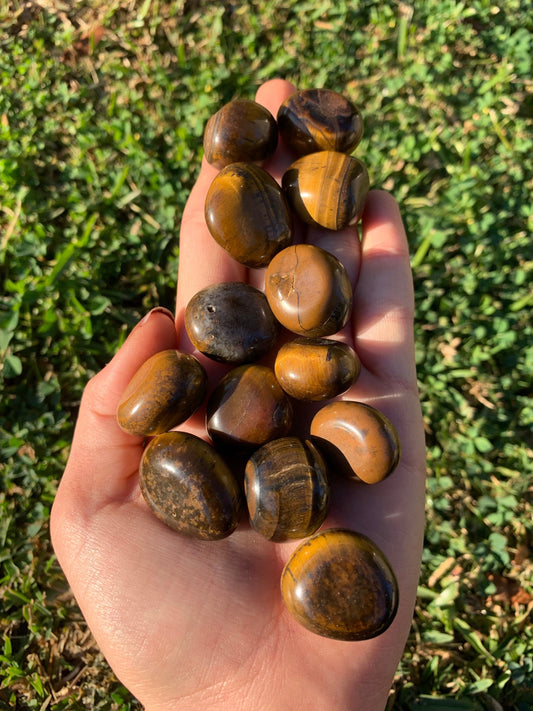 The Guide Crystals tumble Tigers Eye Tumbled Stone