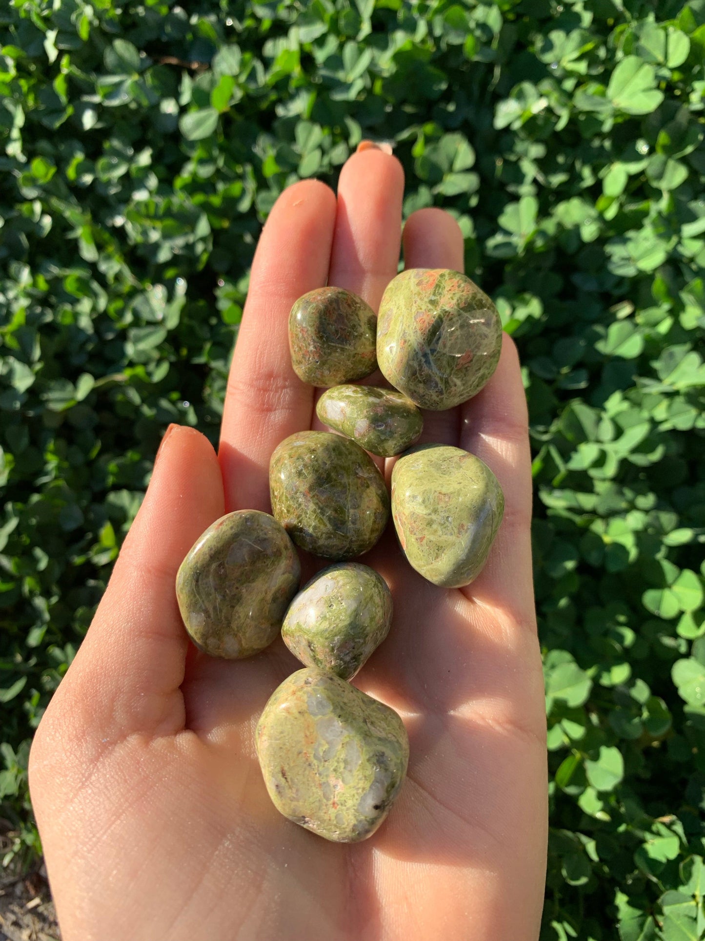 The Guide Crystals tumble Unakite Tumbled Stone